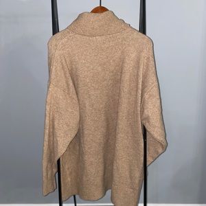 Tan H&M Cowneck Sweater Dress